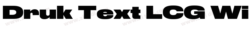 Druk Text LCG Wide M字体转换